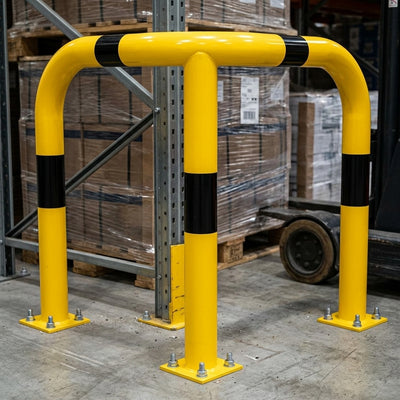 1200 x 900 x 900mm steel corner collision protection guard