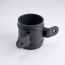 Traditional Downpipe Spare Socket 63mm Dia with Eared Fixings — RAL 7021