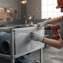 Dim Gray Premium Aluminium Roundhole Sheet 1.5mm Thick for Light Construction