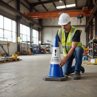 Heavy Duty 750mm 2-Piece Traffic Cone with High Visibility