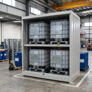 Steel IBC Storage Cabinet – 1130L, 4×1000L or 16×205L Drums