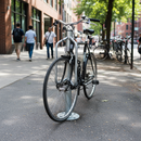 Light Slate Gray Heavy Duty Galvanised Cycle Holder for Secure Bicycle Parking