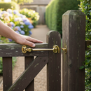 Premium 150mm Polished Brass Cabin Hook and Eye Latch for Secure Doors and Gates