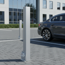 Light Slate Gray Removable Heavy Duty Galvanised Steel Bollard - 1000mm Above Ground