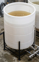 2700L Open Top Cone Tank, 30° Drainage Angle, UV Polyethylene