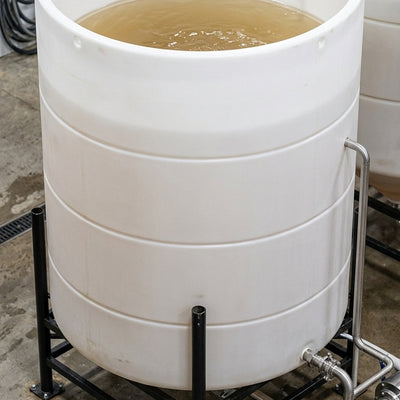 2700L Open Top Cone Tank, 30° Drainage Angle, UV Polyethylene