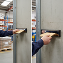 Dark Gray Premium 12" Letterplate for 40-80mm Thick Doors with Integrated Draught Excluder and Adjustable Sleeve