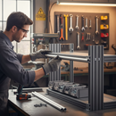 Dark Slate Gray Premium Anodised Aluminium Round Bar 8 x 1mm x 1m