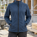 Women's Windproof Stretch Work Coat - Navy