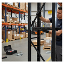 Dark Gray Premium Steel Square Tube with Single Slots 200mm for DIY Projects