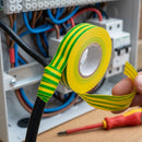 19mm Green & Yellow PVC Electrical Insulation Tape - 33m (view 2)
