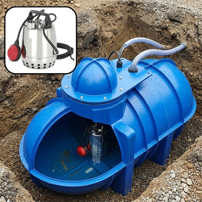 2600L Underground Rainwater Harvesting Tank System with Pump