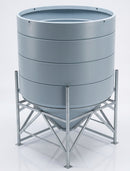 4900L Cone Tank 45° Open Top – Full Drainage Polyethylene (view 2)