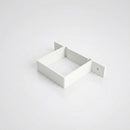 Aluminium Downpipe Clip 72×72mm with 5mm Wall Spacing — RAL 9016