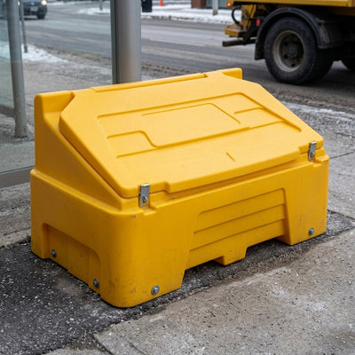 Heavy Duty Polyethylene Grit Bin 400L / 500kg Capacity