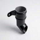 Traditional Aluminium Downpipe Shoe 76mm Diameter — RAL 9005