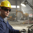 Premium Smoke Lens Safety Glasses with Flexi Arms and Comfortable Nose Bridge for Enhanced Protection Against Sun Glare