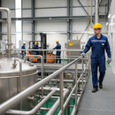 Dark Gray Premium GRP Handrail Tube - 38mm Diameter, 3mm Wall Thickness, 6m Length for Durable Handrailing