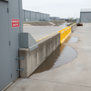 Dark Gray Premium Lightweight Flood Barrier with Wall Connector