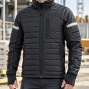 Insulated Work Jacket with Stretch Panels - Black