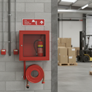 Light Slate Gray Premium Fire Equipment Safety Signs - Upwards Arrow Directional Signage