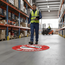 Light Slate Gray High-Performance No Smoking Floor Signs - Slip Resistant & Durable