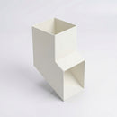 72x72mm Flush Joint Aluminium Downpipe Shoe — RAL 9010