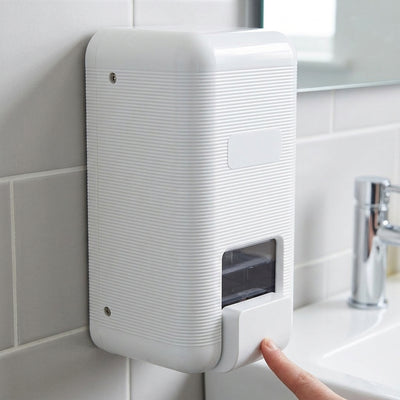 1000ml Wall Mounted Push-Button Liquid Soap and Hand Sanitiser Dispenser