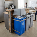 Square Recycling Bin 87 Litre – Hands-Free Blue