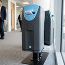 140 Litre Slimline Recycling Bin with Colour-Coded Apertures