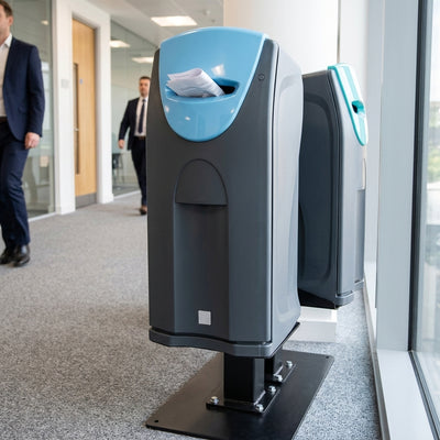 140 Litre Slimline Recycling Bin with Colour-Coded Apertures