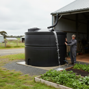 Lavender Large 5000 Litre Above Ground Cylindrical Water Storage Tank - Heavy Duty