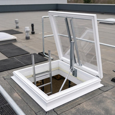 Polycarbonate Flat Roof AOV Access Hatch 750x2250mm