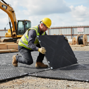 Gray Heavy Duty Roadway Panels 3m x 2.5m x 40mm - Premium Ground Protection