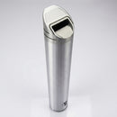 Brushed Aluminium Post-Mounted Cylindrical Cigarette Bin 480 × 80mm (view 2)