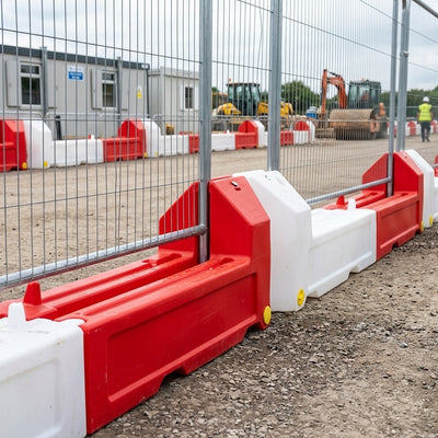 3.5m Water-Filled Slot Block Barrier for Mesh Fencing Panels
