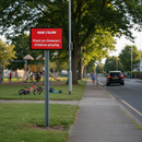 Dark Olive Green High-Performance Custom 600 x 450mm Q-Sign for Traffic Safety