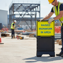 Light Gray Premium 600 x 450mm Q-Sign for Road Traffic and Street Use