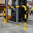 1200 x 2000mm Steel Collision Protection Guard – Yellow/Black