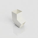 Flush Joint Aluminium Downpipe Bend 72x72mm — RAL 9016 / 112.5 Degrees