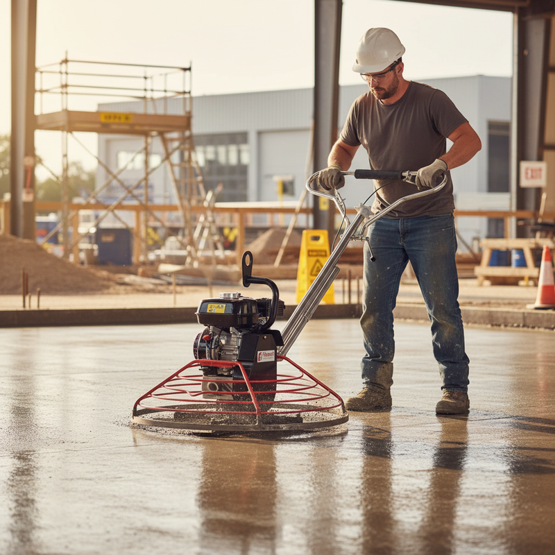 Gray High-Performance Power Trowel for Finishing Concrete 900mm