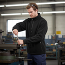 Dark Slate Gray Premium Fleece Jacket with Zipped Pockets and Drawcord Waist