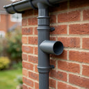 63mm Flush Joint Downpipe Branches – 92.5° or 112.5° Arms — RAL 7016 / 92.5 Deg (in use)