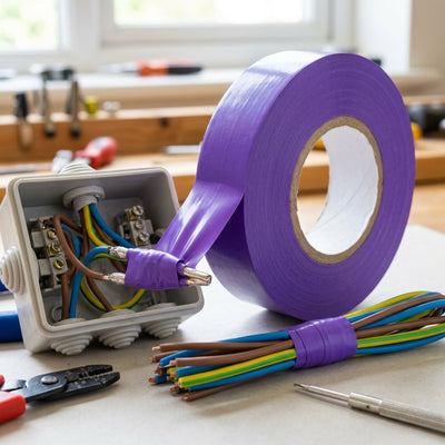 19mm Purple PVC Electrical Insulation Tape - 20m
