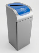 80 Litre Single Recycling Bin with Internal Liner (view 2)