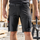 Stretch Work Shorts with Tool Holders - Grey/Black