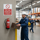 Light Slate Gray Do Not Obstruct Access to Fire Equipment Safety Sign - Premium Quality