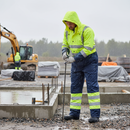 Gray Premium Two-tone Hi-vis Waterproof Overall for Cold Storage