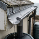 Half Round Aluminium Gutter Outlet 76mm – Marine Grade