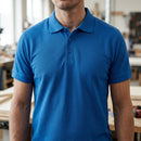 Classic Cotton-Polyester Polo Shirt - True Blue